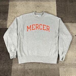 Vintage‎ Champion Reverse Weave Mercer Sweatshirt Gray Mens Size M Gray